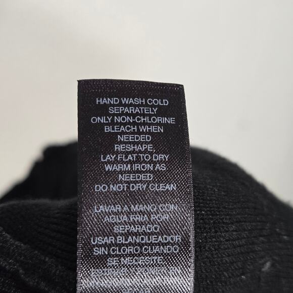 White House Black Market Full Zip Knit Black Beaded Cardigan. Size Small - Picture 9 of 9